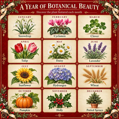 🎄🌱 Christmas Limited Edition – Eco-Friendly Plantable “Timeless” Seed Calendar 2027 🌸🌿