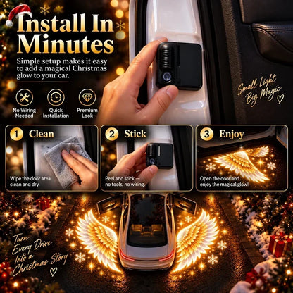 Christmas Angel Wing Car Door Projector Lights – 2-Light Set