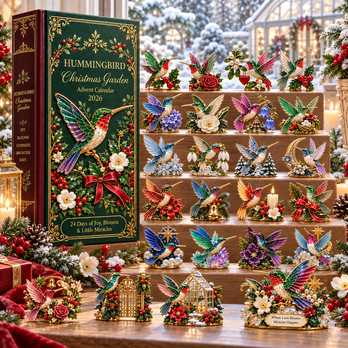 🎁24 Days of Joy in Bloom — Hummingbird Christmas Garden Advent Calendar 2026