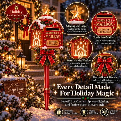Santa’s North Pole Mailbox Christmas Projection Light