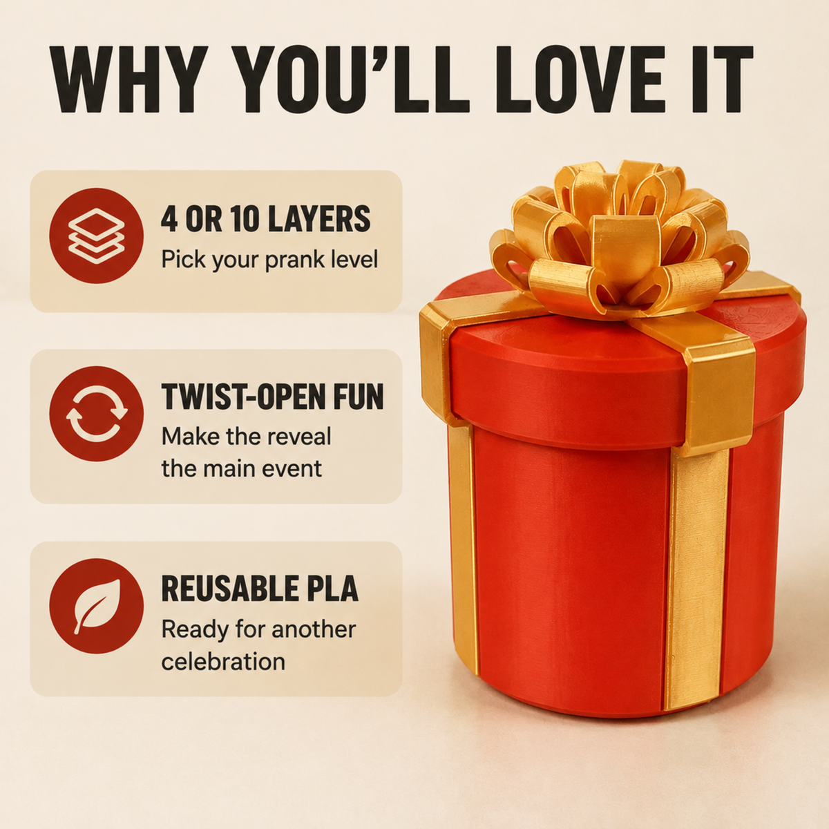 Nested Screw Gift Box – Layer-by-Layer Prank Challenge – product view 8