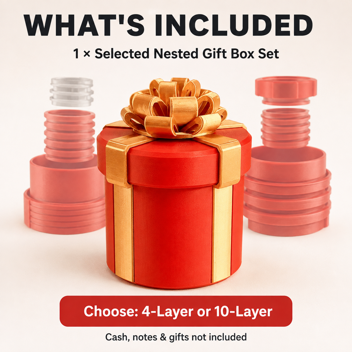Nested Screw Gift Box – Layer-by-Layer Prank Challenge – product view 10