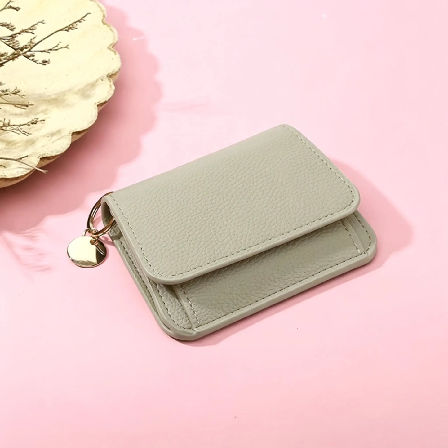 🌹RFID Short Wallets for Women – Fashionable Card Holder with Key Ring & Coin Purse