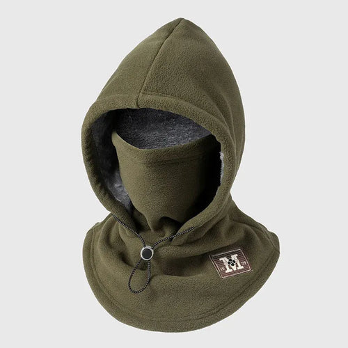 One-piece warm mask hat, Outdoor cycling windproof warm hat with neck mask