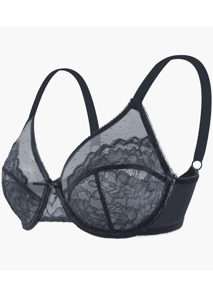 Unlined Comfort Unpadded Full Coverage Underwire Minimizer Bra