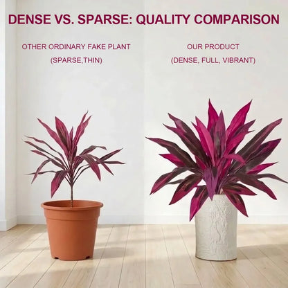Pink and Purple Artificial Garden Plants - 2 Pieces