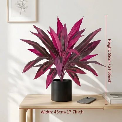 Pink and Purple Artificial Garden Plants - 2 Pieces