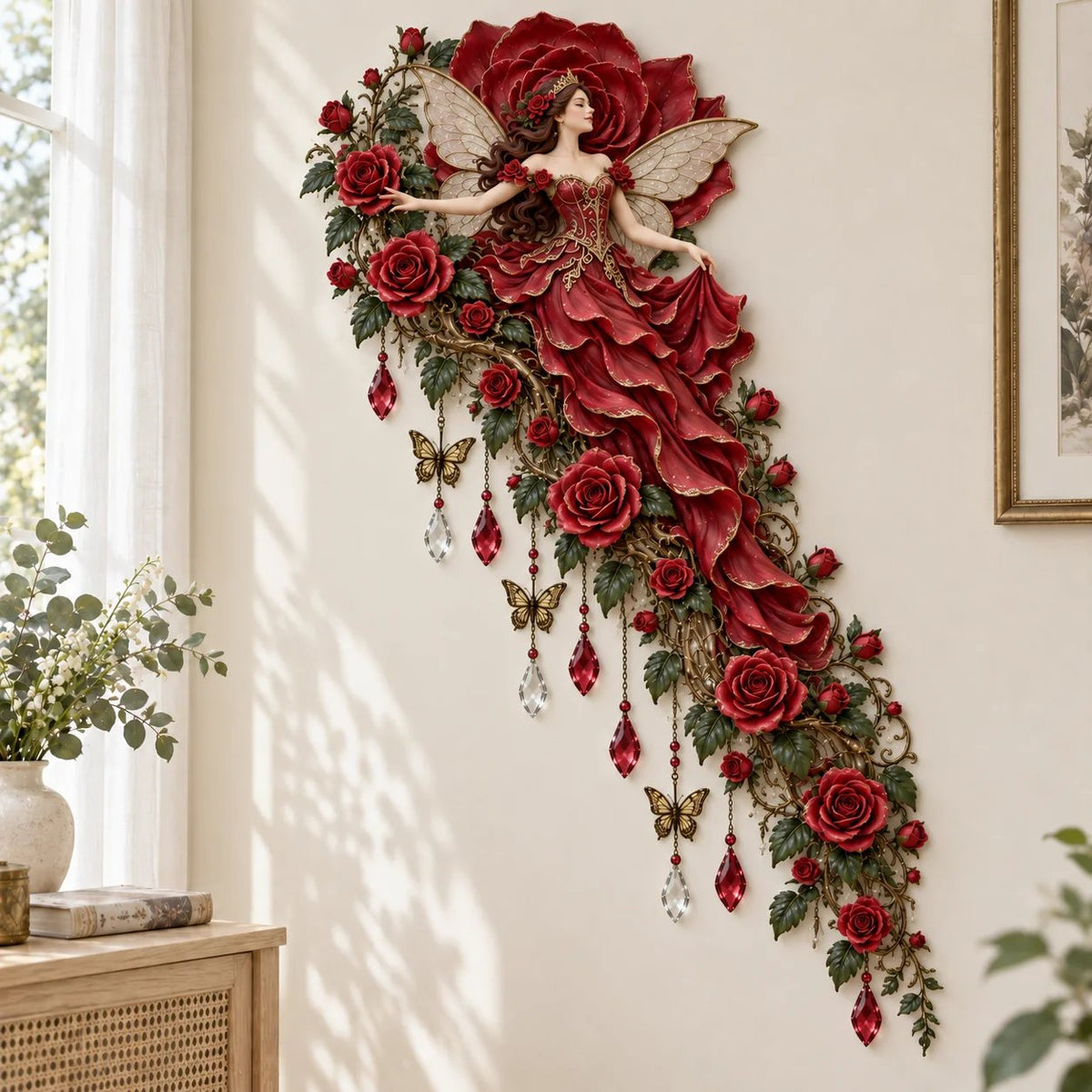Enchanted Flower Fairy Wall Light