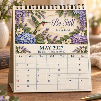 🔥 SPECIAL OFFER |✝️ 3D Christian Calendar 2027 | 12 Scripture Designs with Nature Scenes, Birds & Flowers for Faith-Filled Homes & Meaningful Gifts 🎁