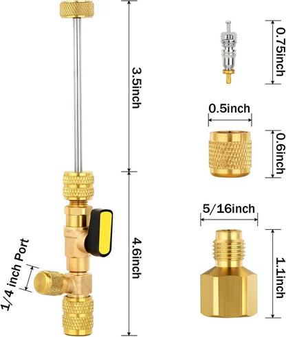 🔥✨Professional AC Valve Core Remover & Installer Kit