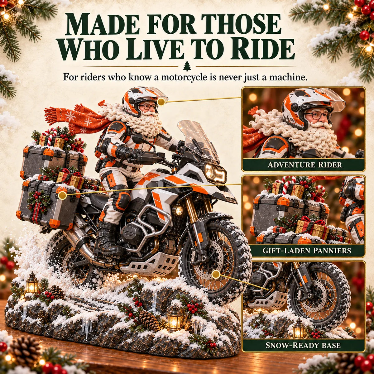 🏍️🎅 Santa found a new ride this Christmas  – Christmas Motorcycle Keepsake Collection💨