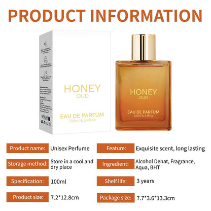 🎁Sales of 50k+ and Exclusive Offer - 49% OFF ❤️Luxury Honey Oud Unisex Eau De Perfume (100ml)
