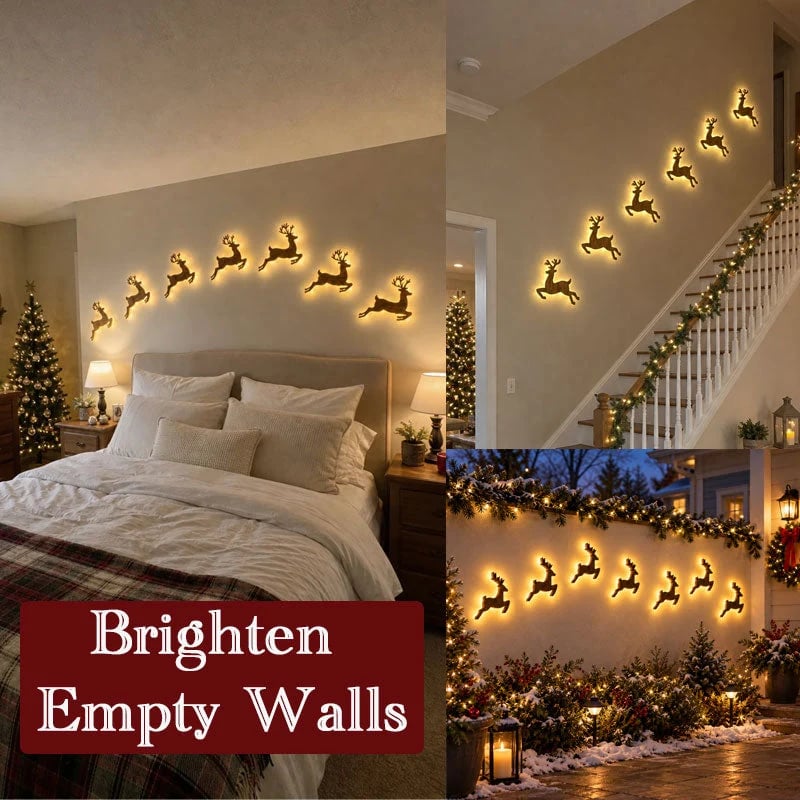 LED Reindeer Wall Decorations