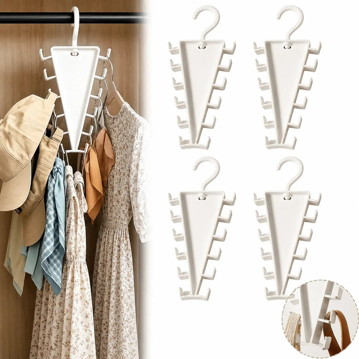 ⏰LAST DAY 50% OFF - V-Shaped Double-Sided Closet Organizer Hanger