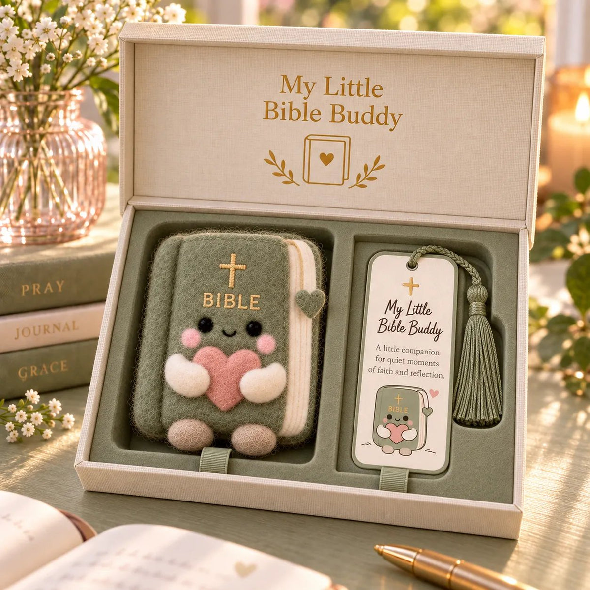 Faith & Meaning | 6 Heartfelt Felt Keepsake Designs with Message Cards ✝️ (✨Buy 2 Free Shipping)