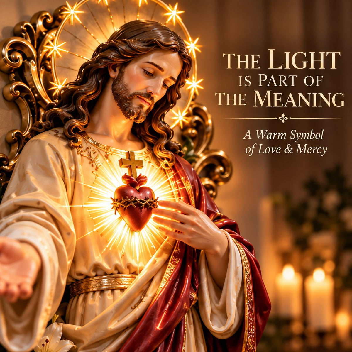 Sacred Heart of Jesus 3D Lighted Wall Decor