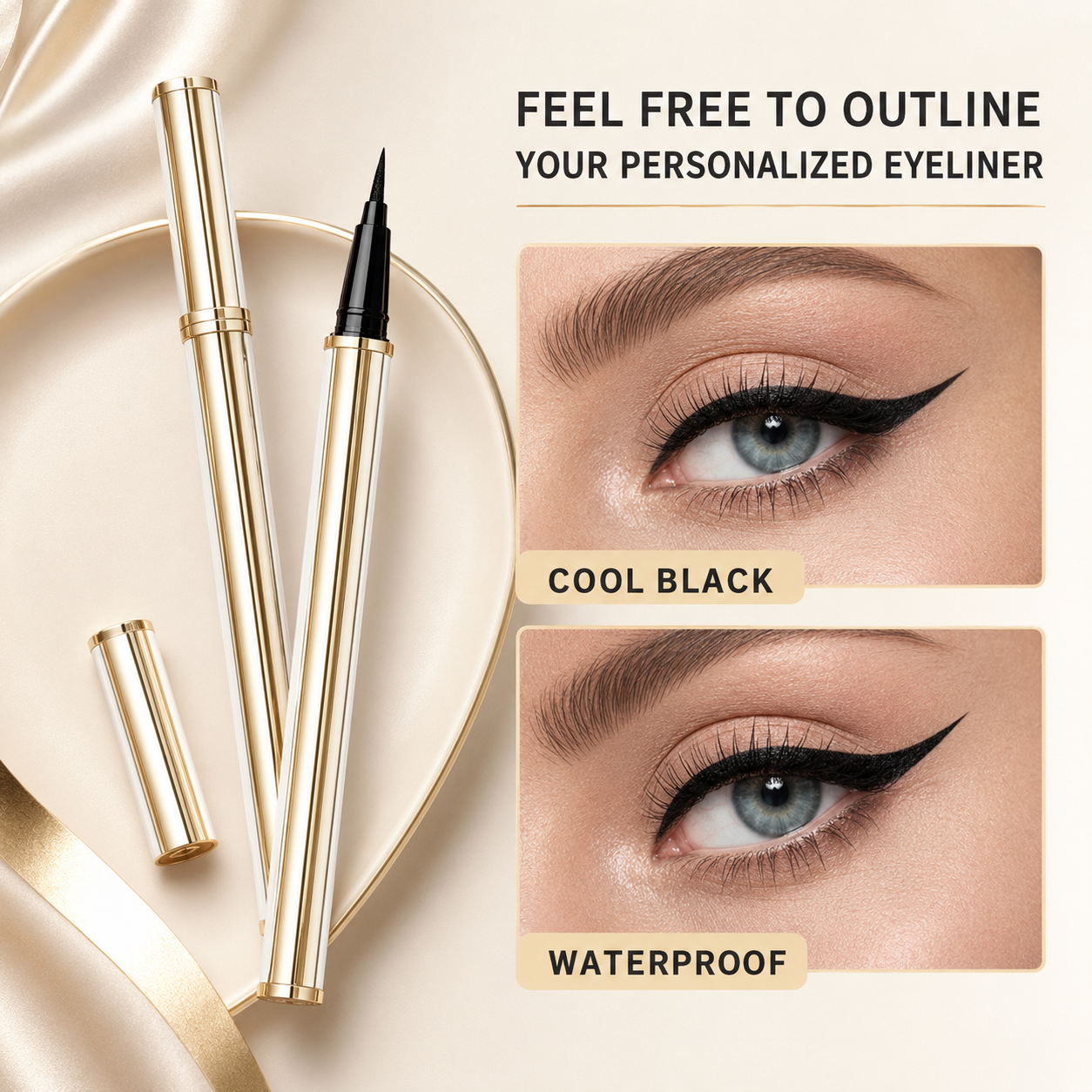 Waterproof eyeliner pen