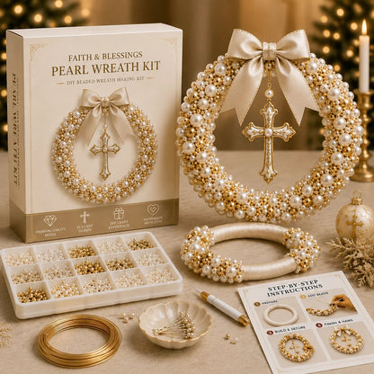 Christmas Pearl Wreath DIY Kit