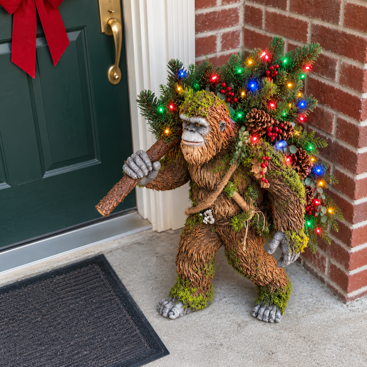 🎄 Woodland Bigfoot – Lighted Christmas Porch Decor 10