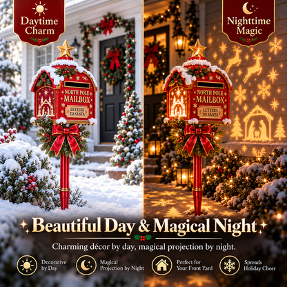 Santa’s North Pole Mailbox Christmas Projection Light