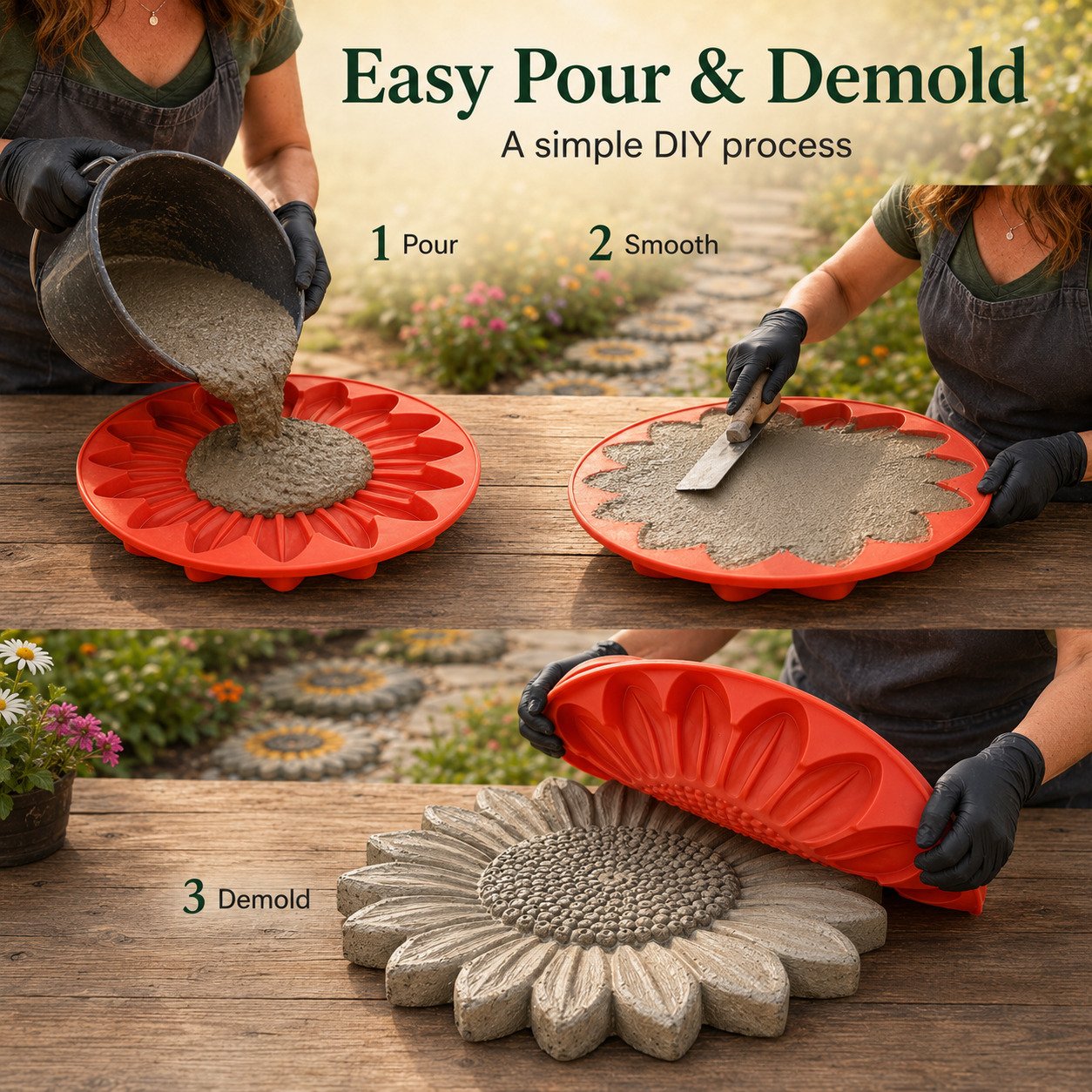 💥 LAST DAY 49% OFF - 🌻Reusable Garden Art Mold – Make Your Garden Truly One of a Kind (📦Buy 2 Free Shipping)