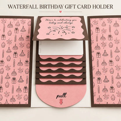 ⏰LAST DAY 50% OFF - 2026 New 🎅💳 Waterfall Christmas Gift Card Booklet ✨