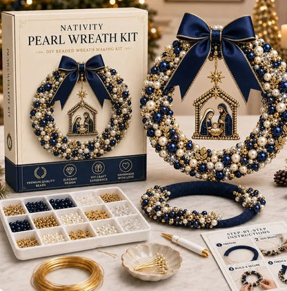 Christmas Pearl Wreath DIY Kit