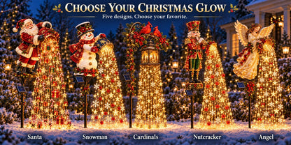 Christmas Starlight Cascade Garden Decorations – 5 Festive Designs