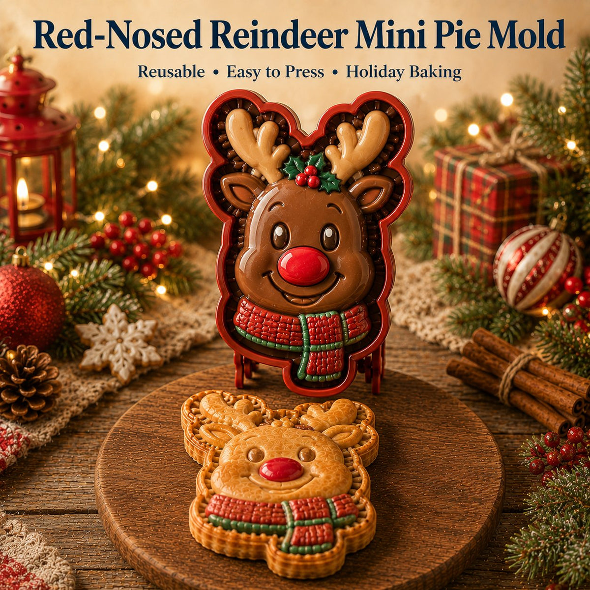 🎄16pcs-Design Christmas Mini Pie Mold Collection🥧