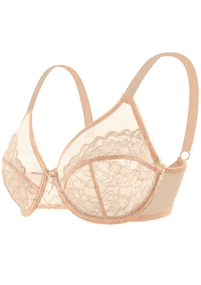 Unlined Comfort Unpadded Full Coverage Underwire Minimizer Bra