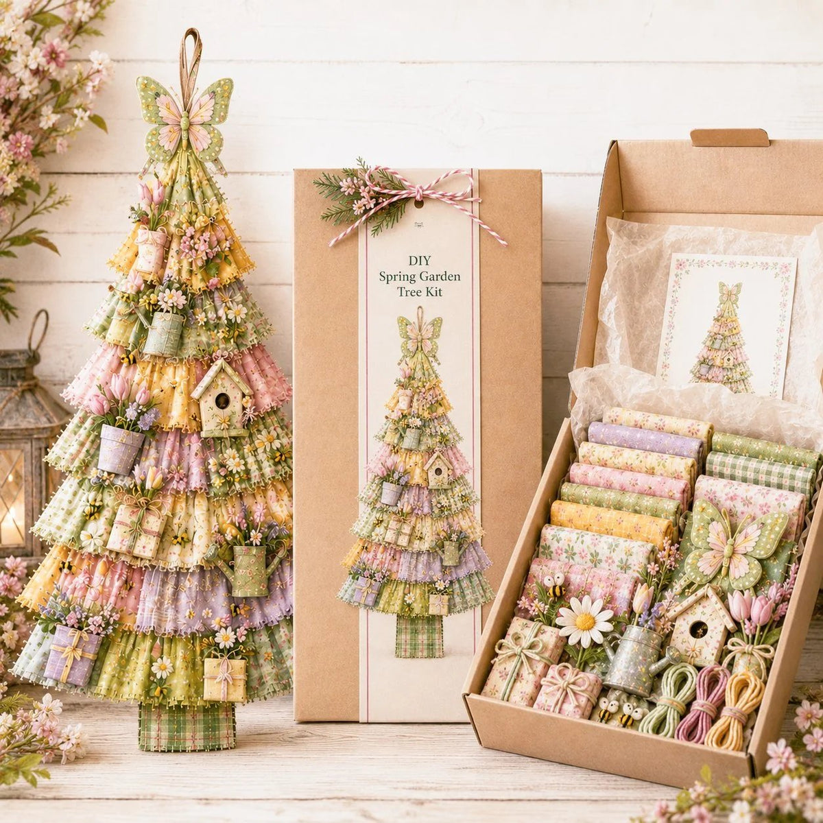 🔥 SPECIAL OFFER |🎄Beginner-Friendly DIY Oversized Patchwork Christmas Tree Door Hanging Kit💕