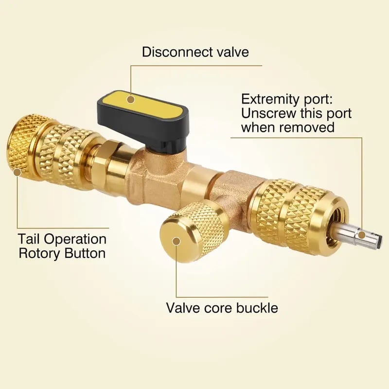 🔥✨Professional AC Valve Core Remover & Installer Kit