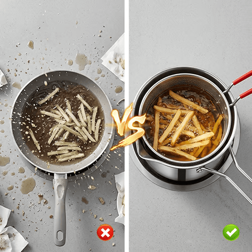 Deep pot body fryer