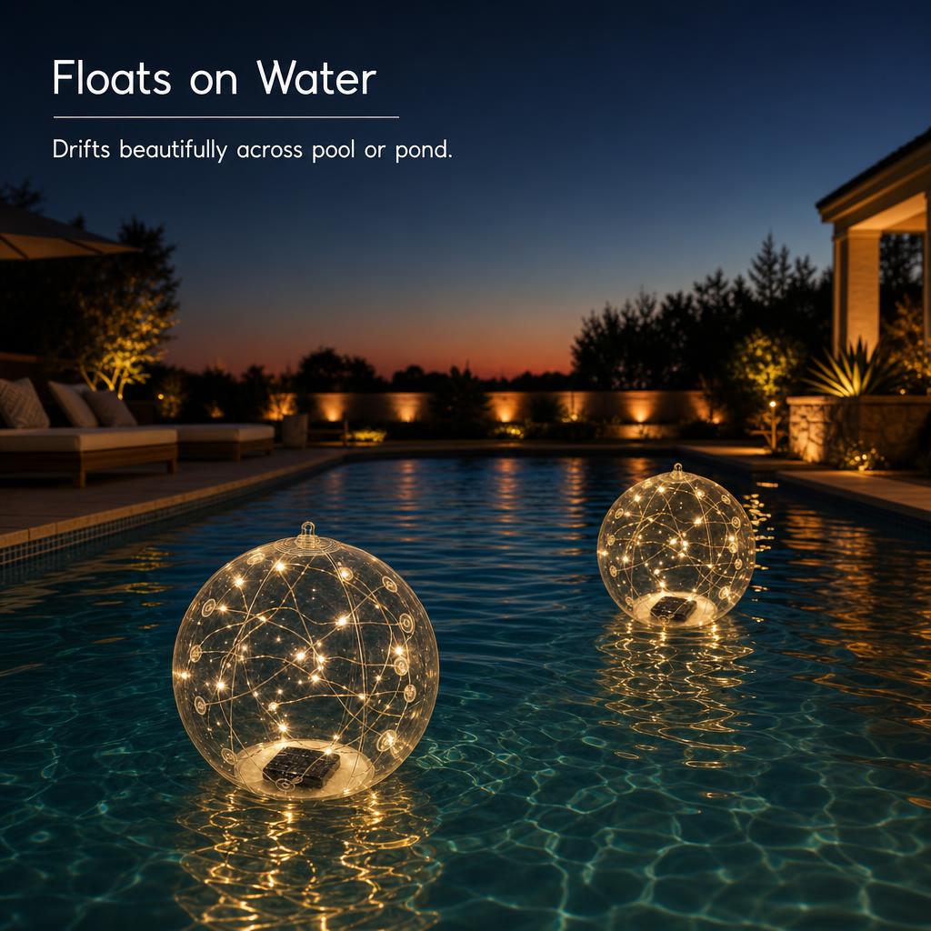 GlowOrb™ Solar Pool Lights