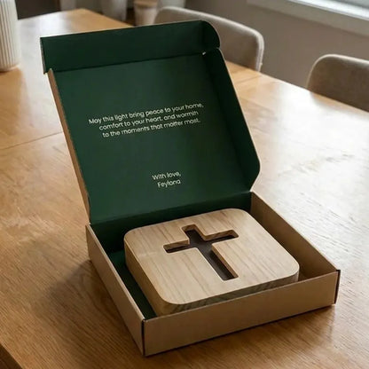 Lumen - Wooden Cross Lamp