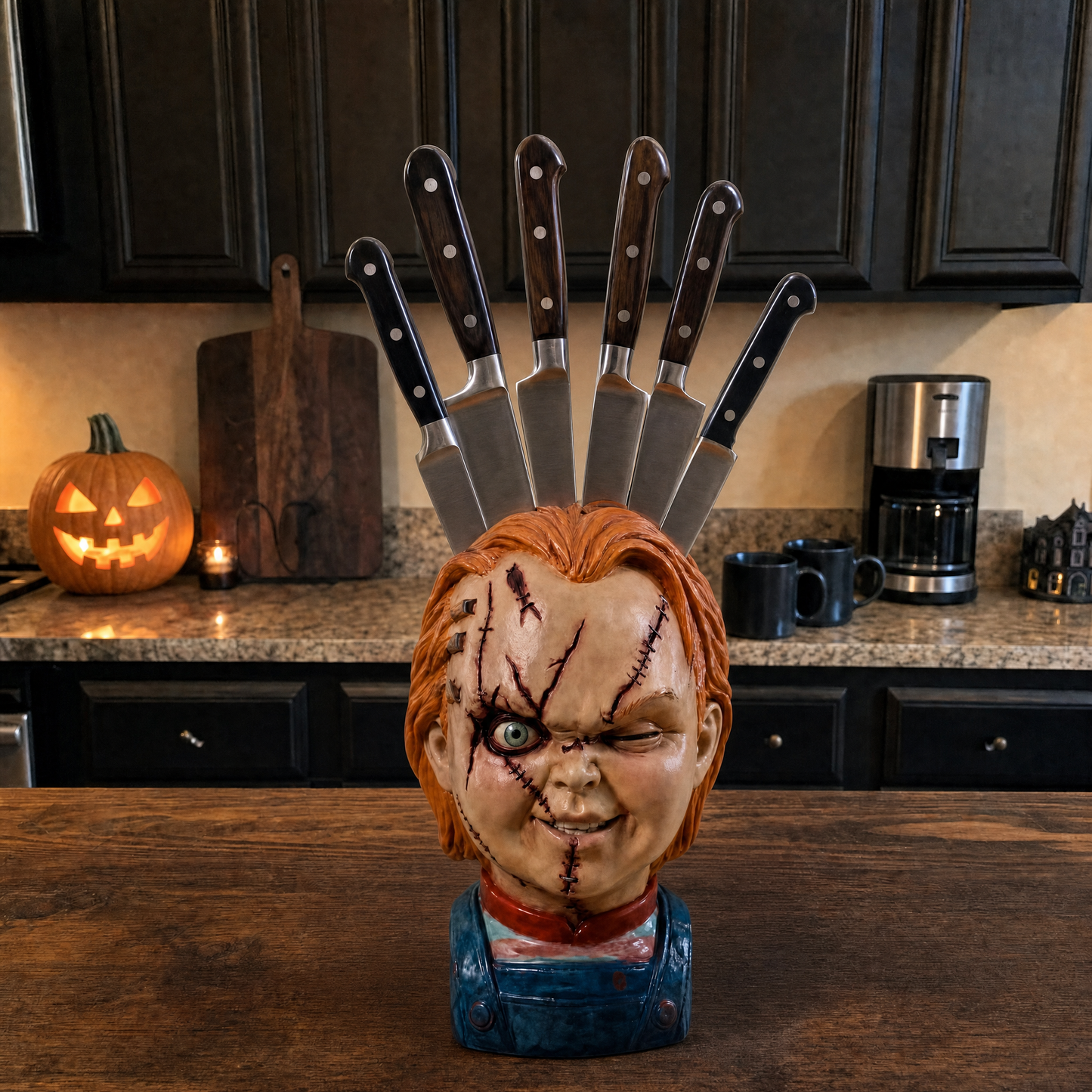 🔥Last day Promotion 🔥Horror Knife Block