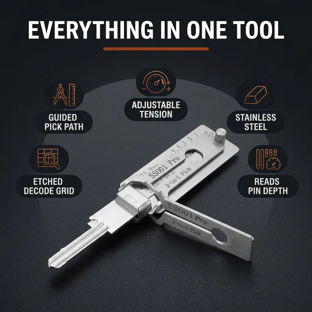 LockCraft 2-in-1 - Precision Lock Pick Set