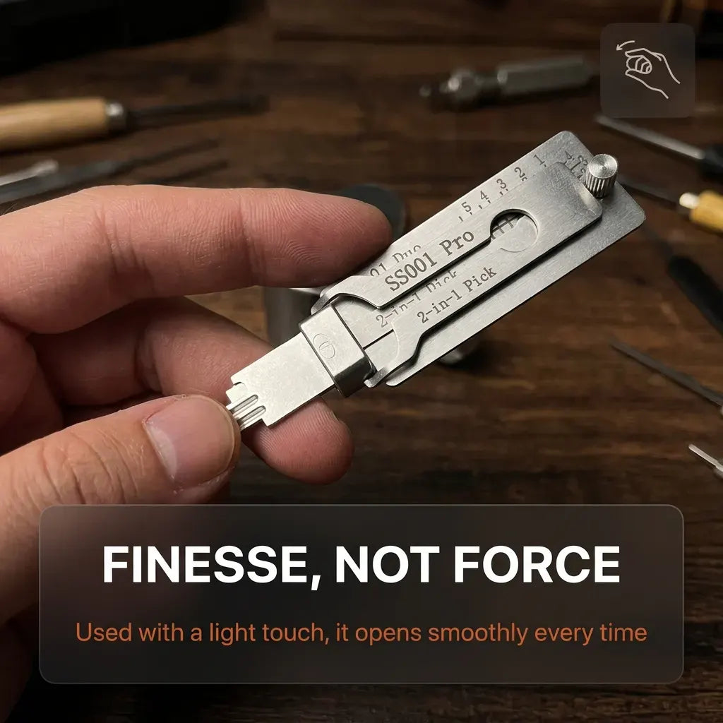 LockCraft 2-in-1 - Precision Lock Pick Set