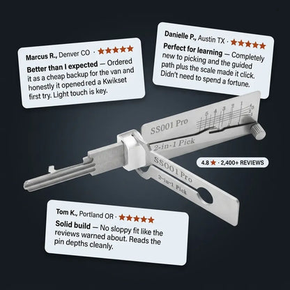 LockCraft 2-in-1 - Precision Lock Pick Set