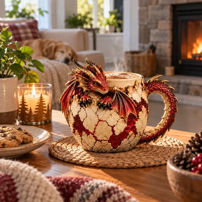 Sculpted Dragon Mug Collection – 6 Fantasy Realm Designs
