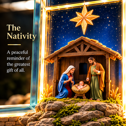 ✨ Last Day – 49% OFF!✝️The Story of Jesus in 6 Scenes Cross Lamp 3