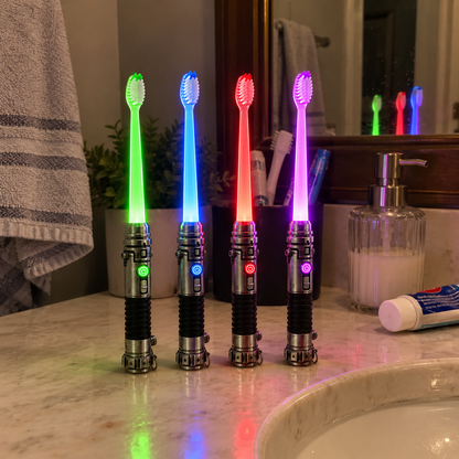 Galactic Glow Toothbrush – LED Light-Up Manual Toothbrush – view 4