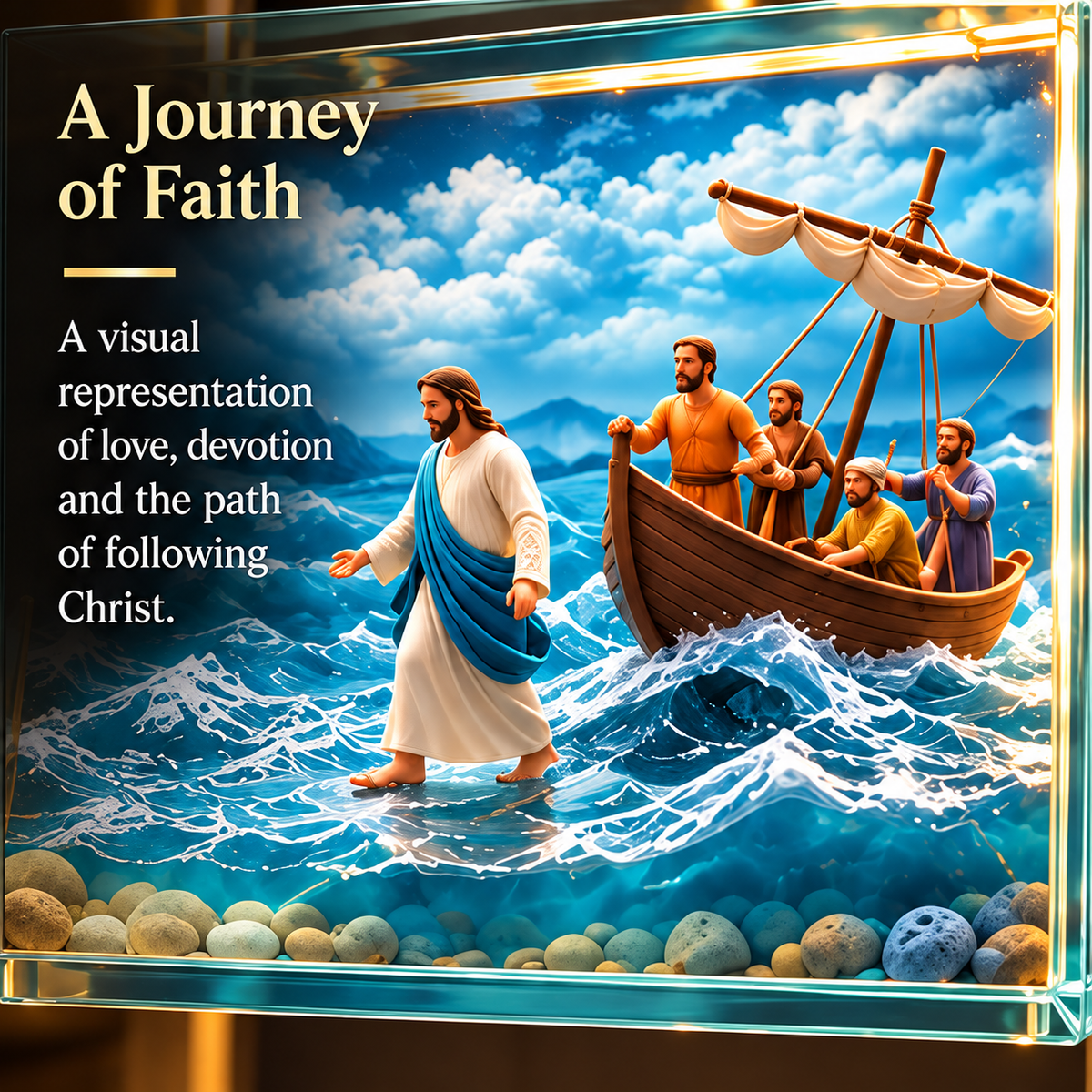 ✨ Last Day – 49% OFF!✝️The Story of Jesus in 6 Scenes Cross Lamp 8