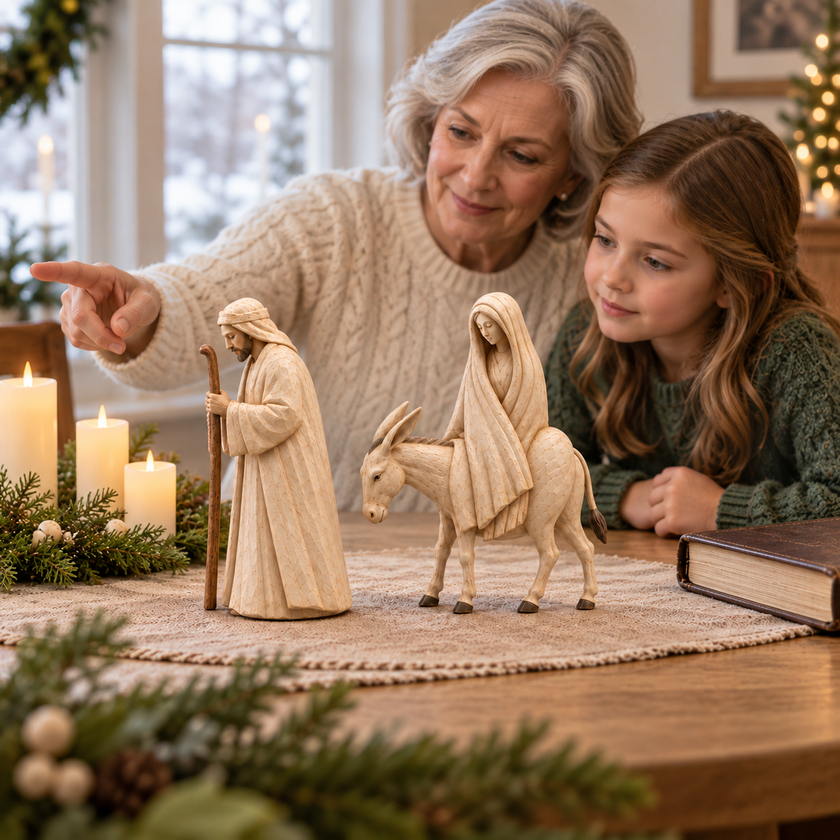 Journey to Bethlehem Nativity Figurine Set – view 11