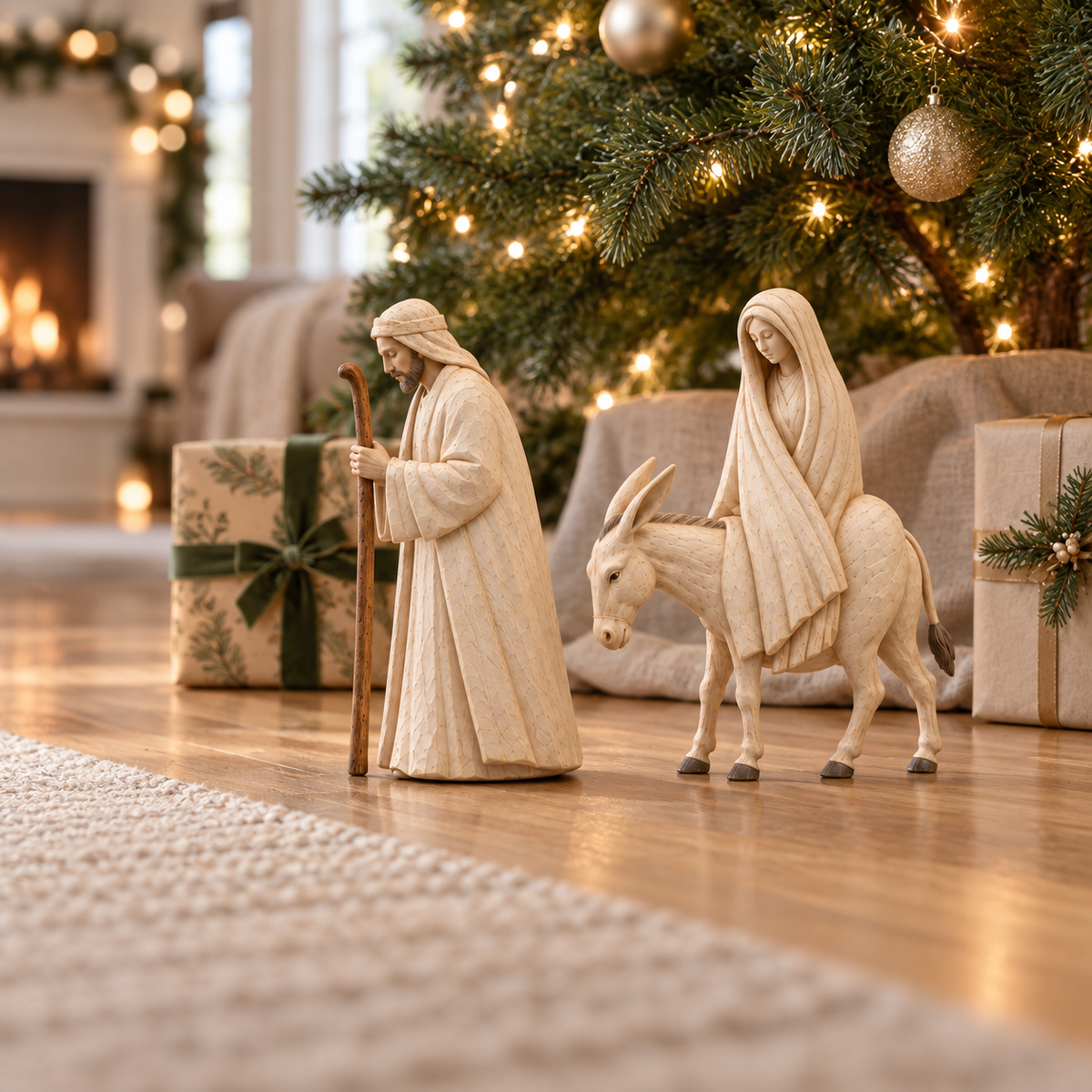 Journey to Bethlehem Nativity Figurine Set – view 3