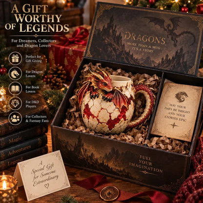 Sculpted Dragon Mug Collection – 6 Fantasy Realm Designs