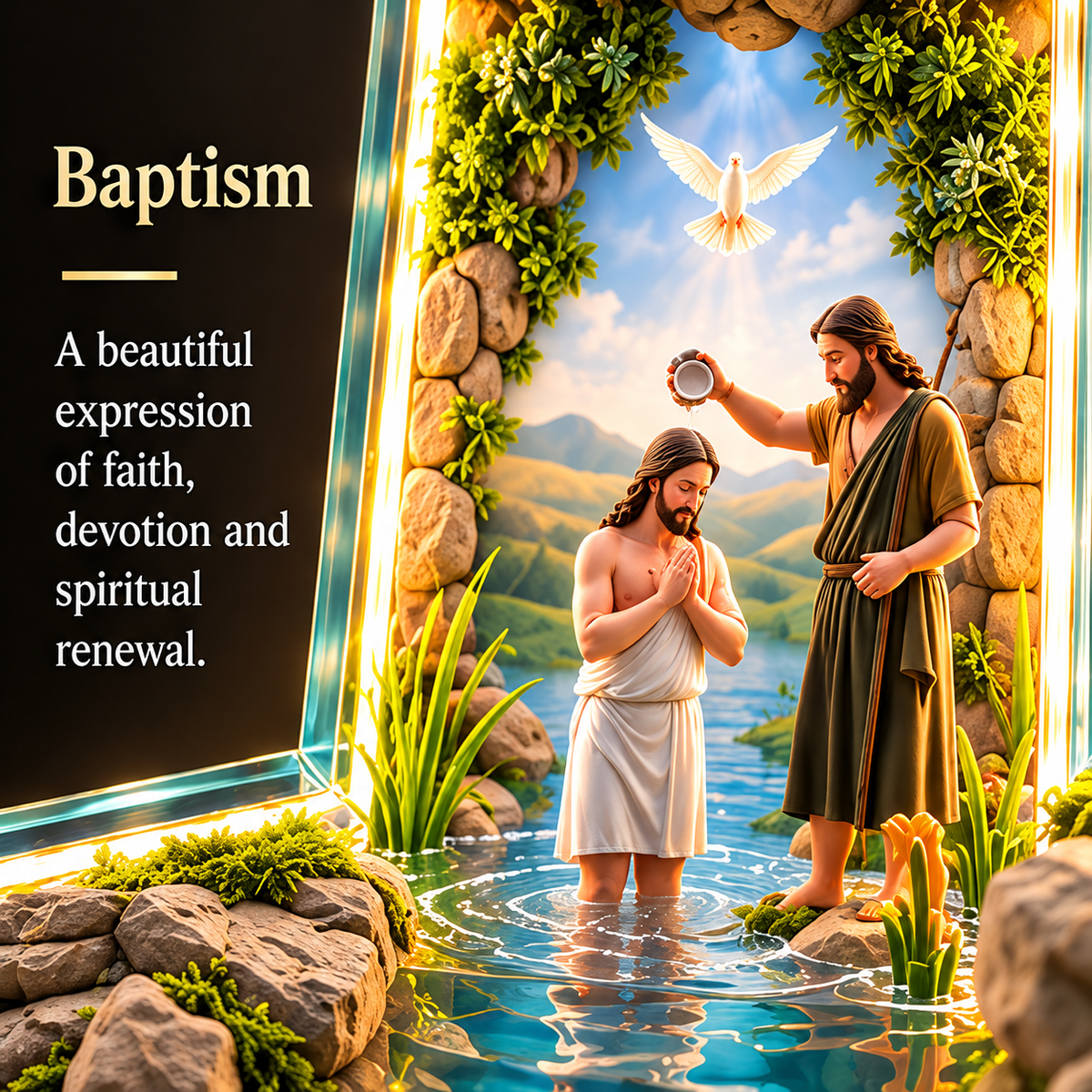 ✨ Last Day – 49% OFF!✝️The Story of Jesus in 6 Scenes Cross Lamp 6