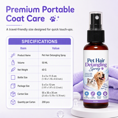 Pet Detangling & Smoothing Grooming Spray