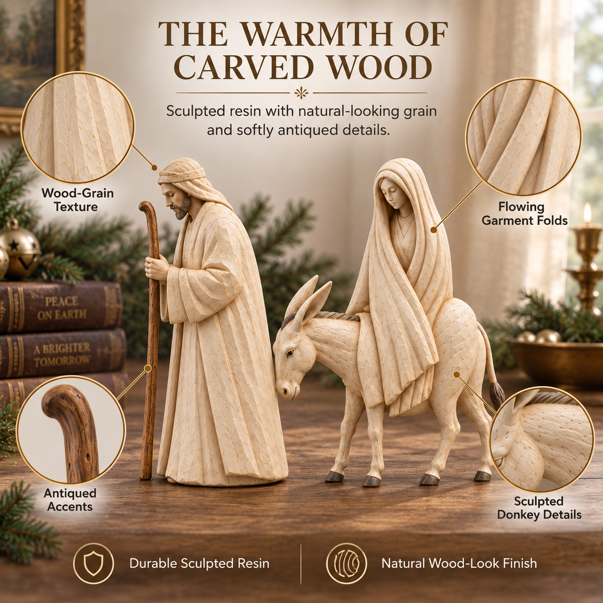 Journey to Bethlehem Nativity Figurine Set – view 6