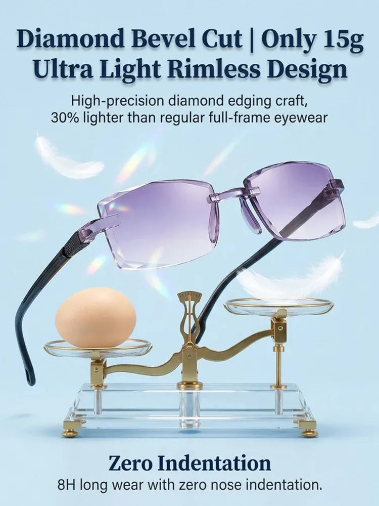 Smart Zoom Diamond-Cut Reading Glasses